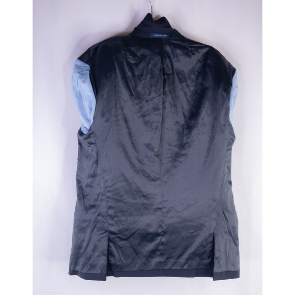 JOSEPH ABBOUD Boys 18R Gold Button Navy Blue Sport Coat Suit Jacket Wool Blend - Picture 12 of 13